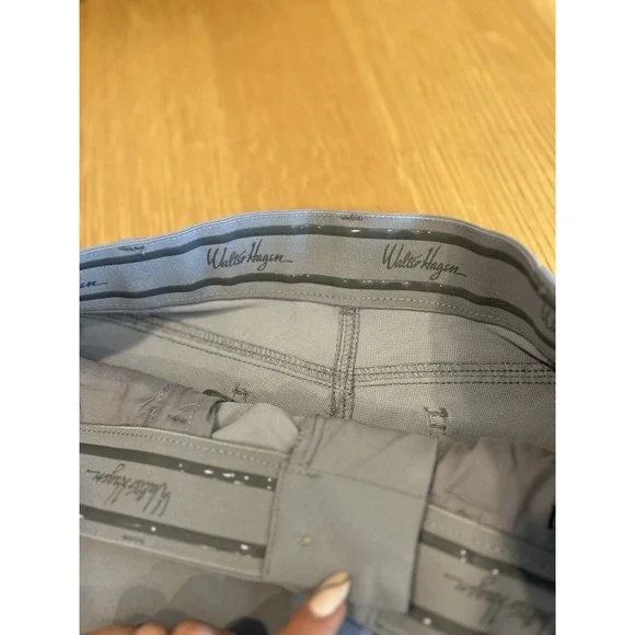 Walter Hagen Perfect 11 Stretch Waistband Golf Shorts Grey-sz 32 - Picture 4 of 5